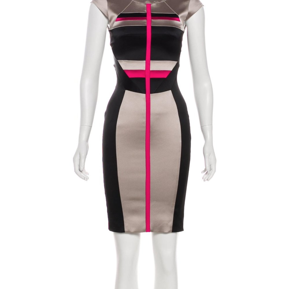 REDUCED Karen Millen Sz US 2 XS UK 6 Colorblock Dress